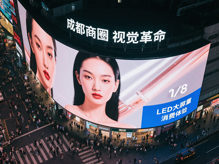 成都商圈的“視覺革命”：LED大屏如何重構(gòu)消費(fèi)體驗(yàn)|成都LED顯示屏
